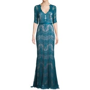 Catherine Deane Kelly Tulle and Lace Illusion Dress Gown